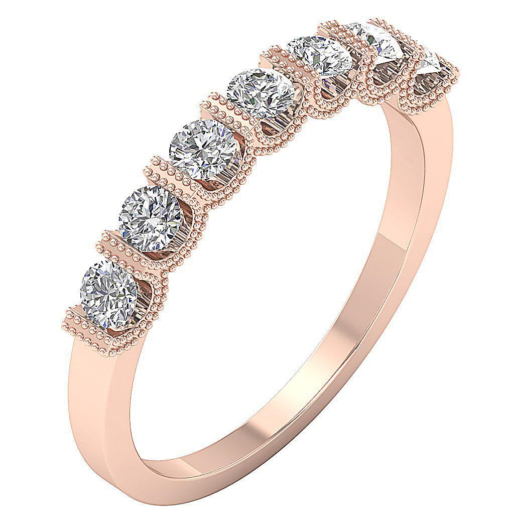 Lab Grown Diamond VS F 0.75 Ct 14K Yellow Gold Engagement Wedding Ring 3.35 MM