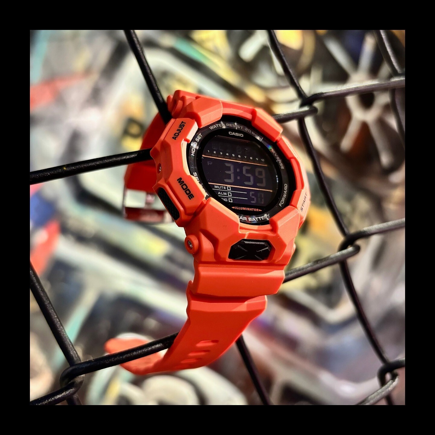 Casio G-Shock GD-010-4D Orange Large Case Long Battery Life Digital Men’s Watch