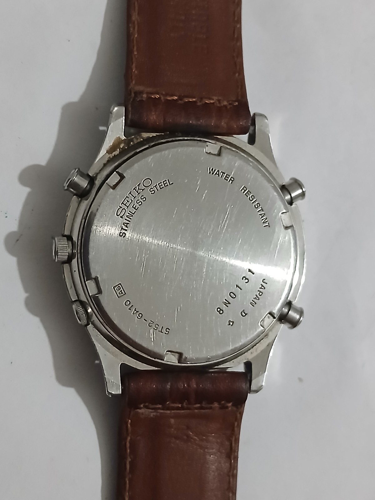 Vintage Seiko Alarm Clock Seiko GMT Seiko 5T52-6A10 Wrist Watch