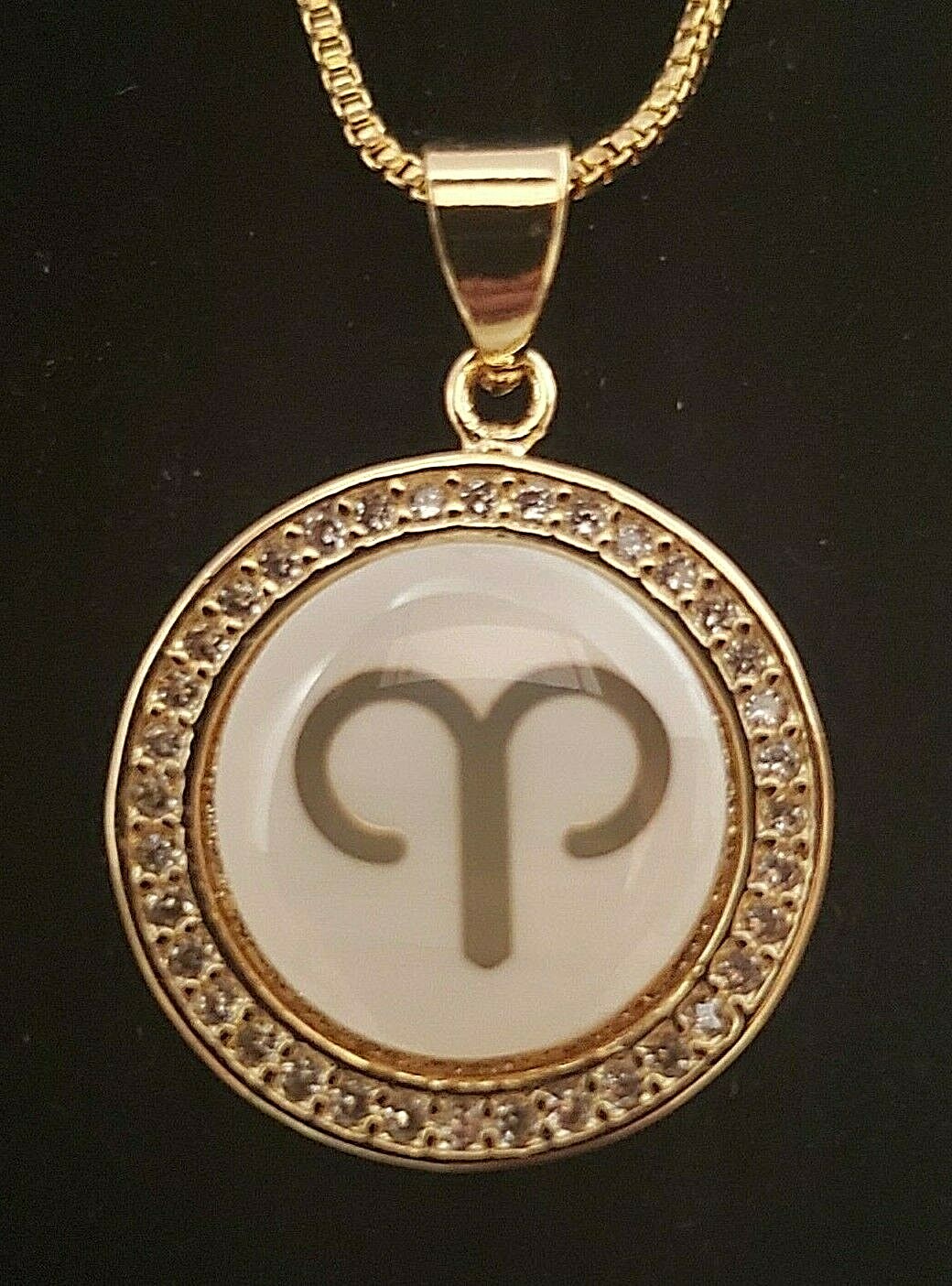 Aries Necklace Horoscope Zodiac Astrology Constellations Rhinestones