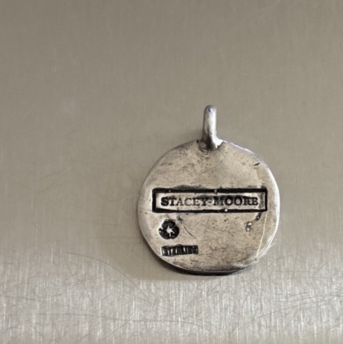 Vintage Designer Signed Stacey Moore Sterling Silver Esprit Pendant