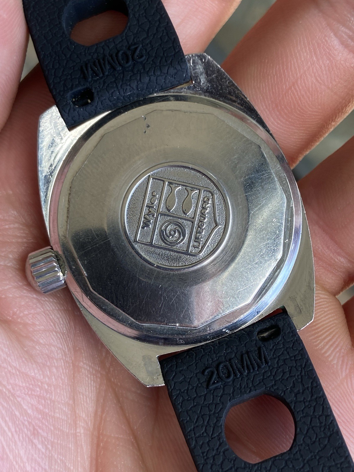 Vintage Rare Wyler Vetta Aquarama Automatic Diver Sub Watch