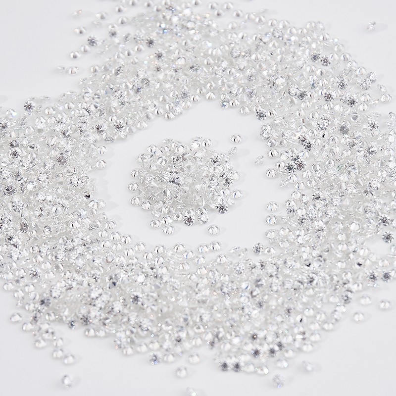 D Color Round VVS1 D Color Moissanite Melee with GRA Certificate Diamond