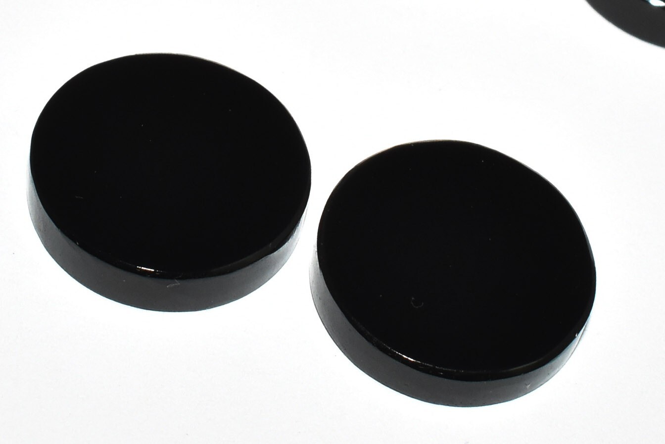 natural black Onyx Flat , black Onyx Round Shape Coin,Loose gemstone
