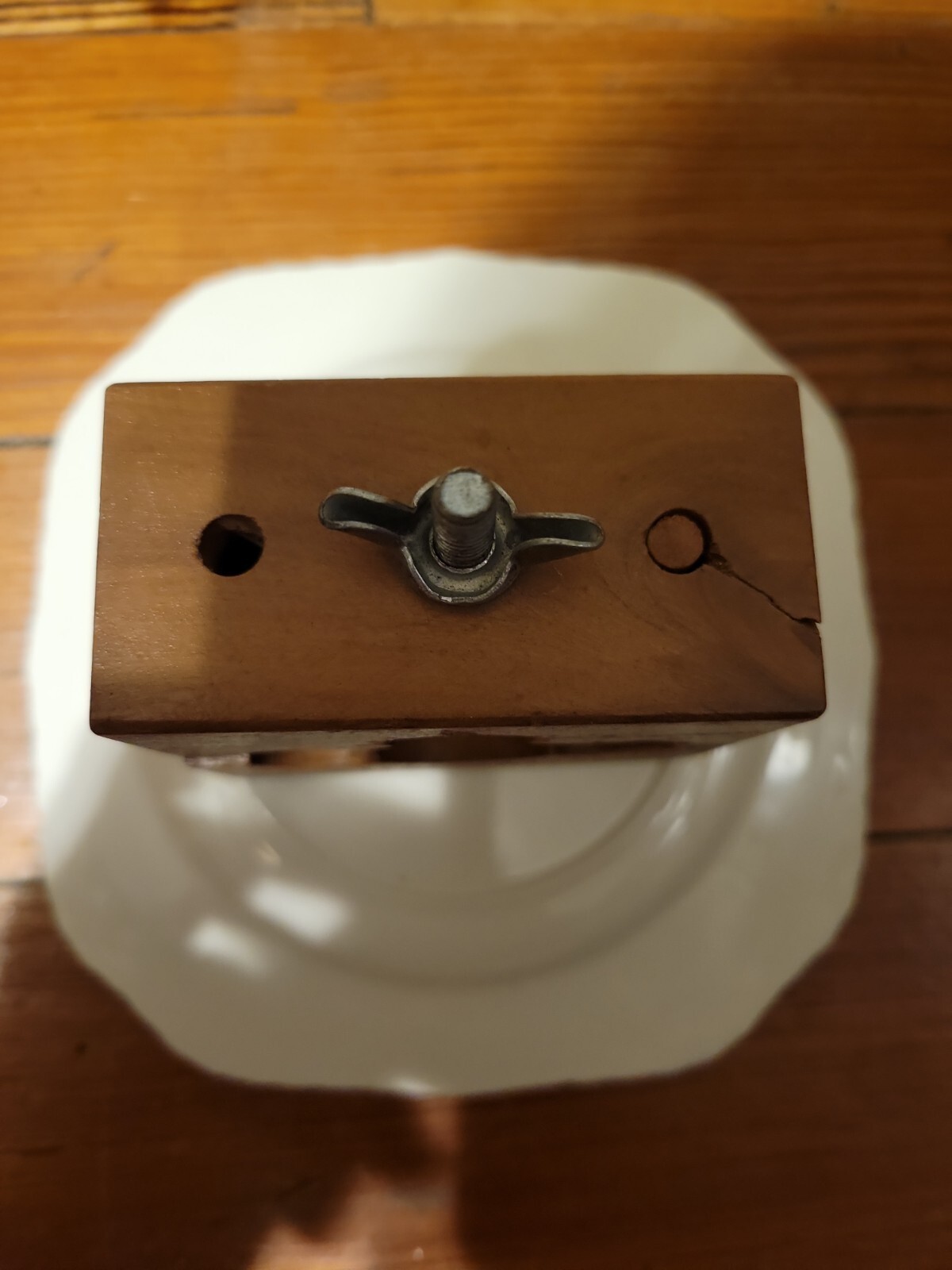 VTG Maxell Wooden Watch Case Movement Holder