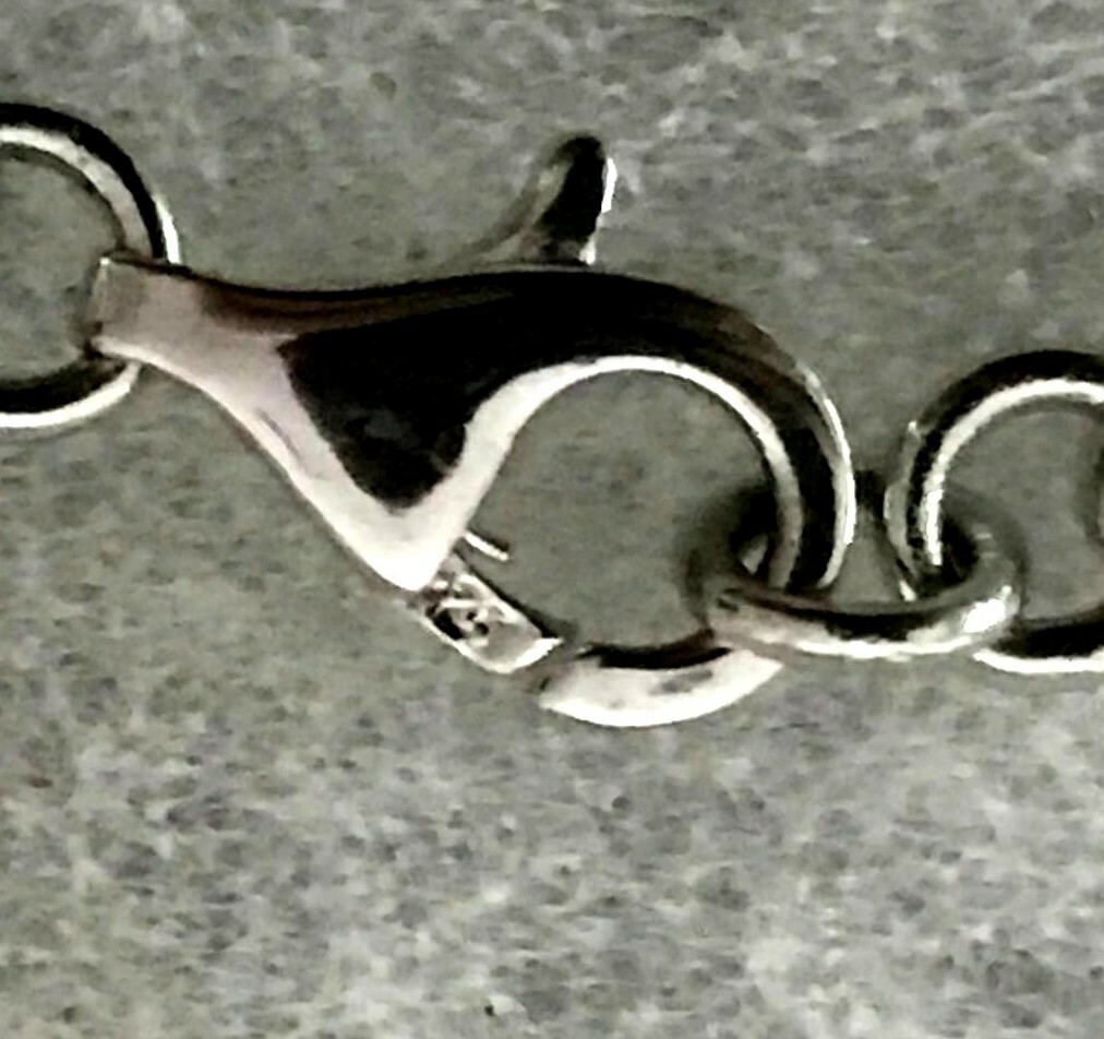 Sterling Silver Oval Link Ankle Bracelet with Heart Charm 10 In. – 8.9 Grams