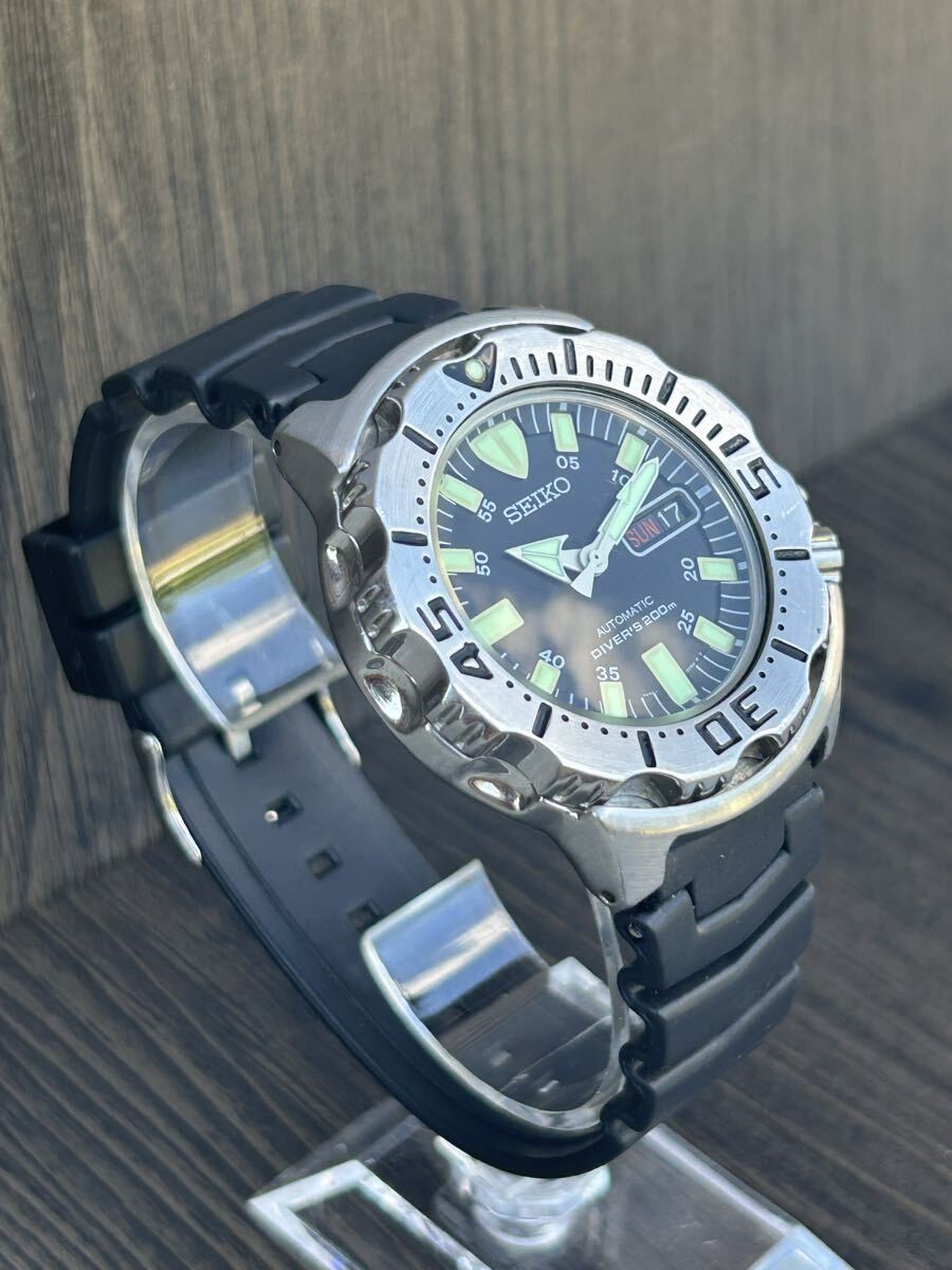 SEIKO Black Monster Diver 200M SKX779 7S26 0350 Automatic Watch