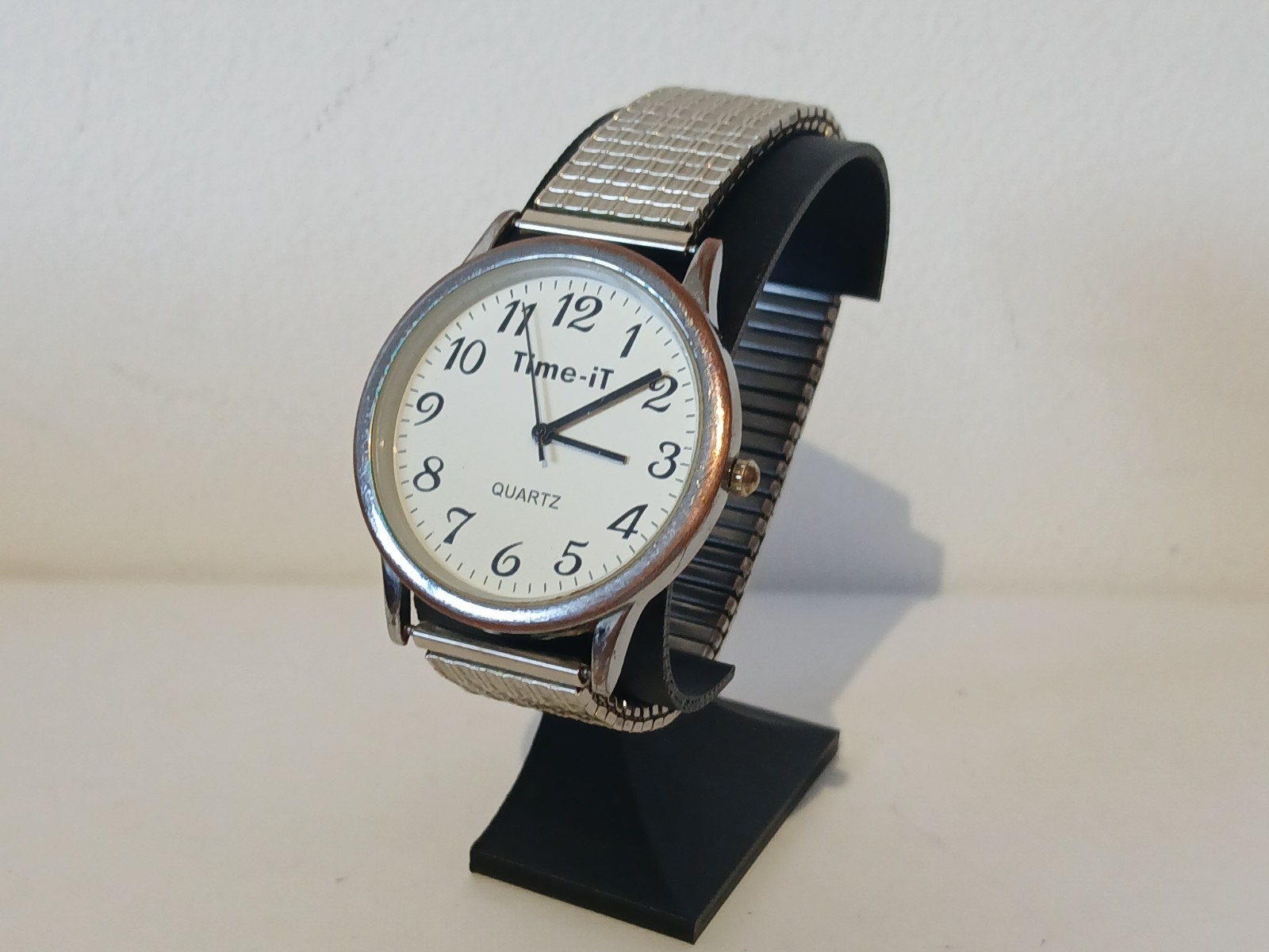 Time-iT Mens qaurtz expandable bracelet wrist watch