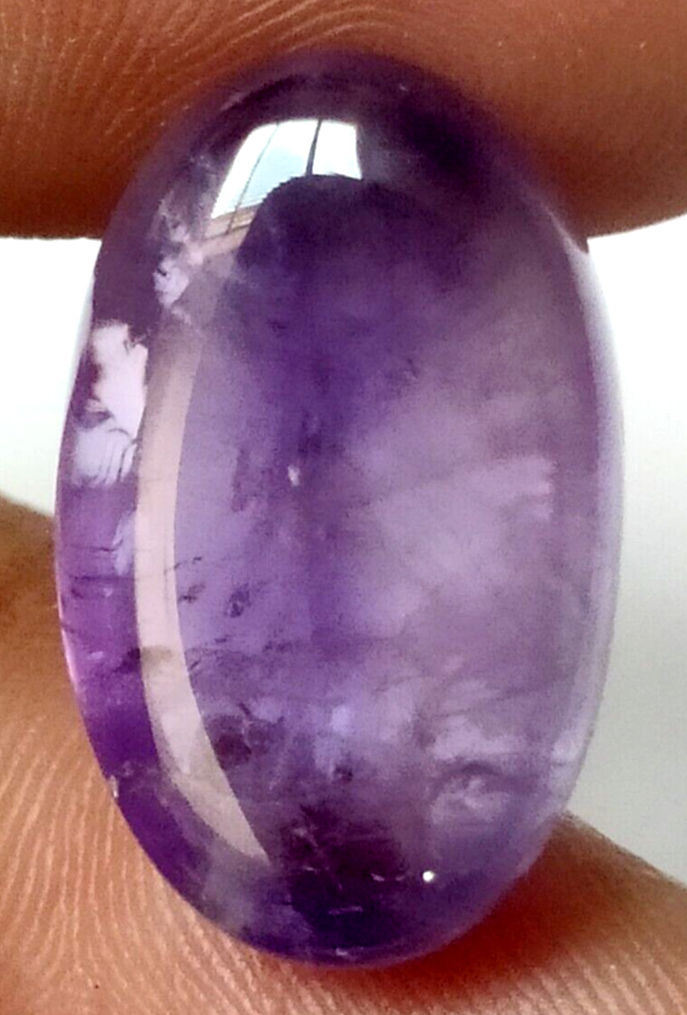 AAA+ Natural Purple Amethyst 20.15 Ct. Oval Cabochon Loose Gemstone Gift 4 Women