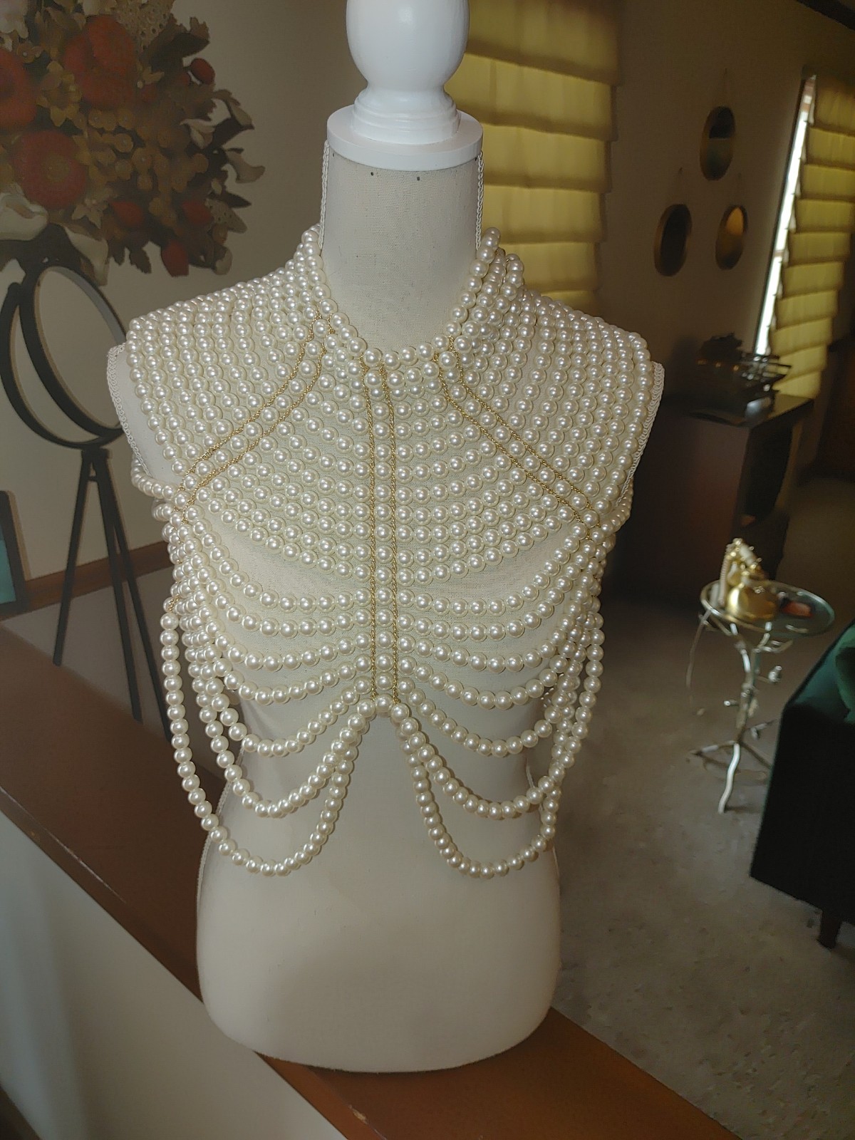 Pearl Collar Body Jewelry