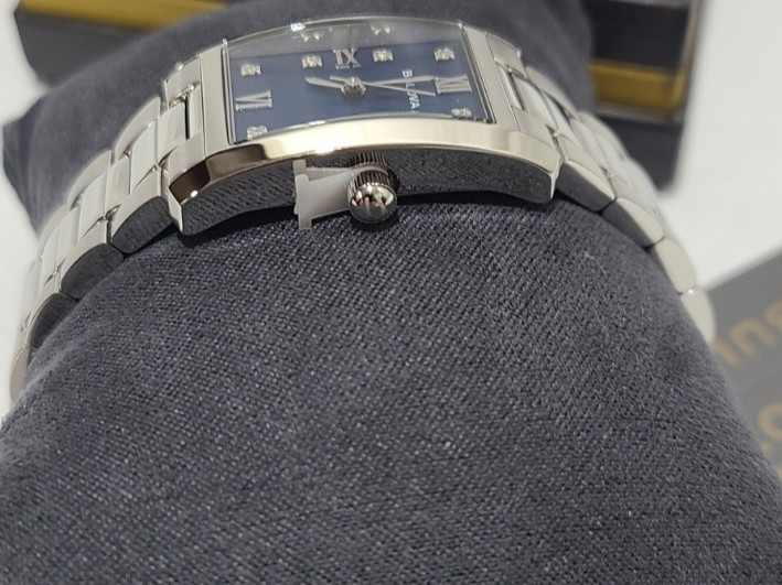 Bulova Classic 96P262 Diamond Blue Dial Silver Stainless Steel Women’s Watch