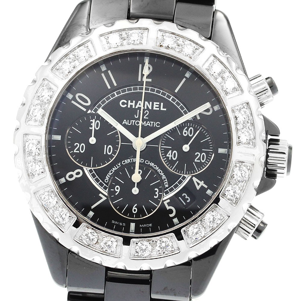 CHANEL J12 H1178 diamond bezel black ceramic black Dial Automatic Men’s_908457