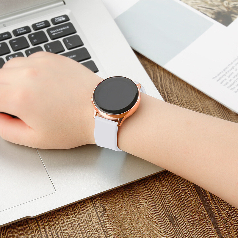 22/20mm Silicone Band Strap for Samsung Galaxy Watch 3 Active2 38-40/41/42/44mm