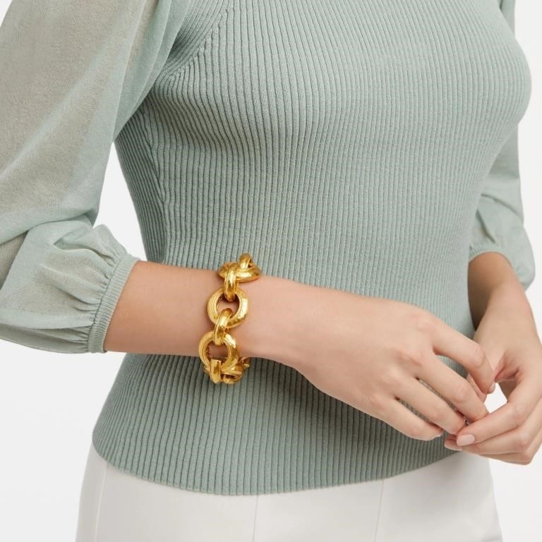 Julie Vos 24K Gold Plate Cannes Link Bracelet