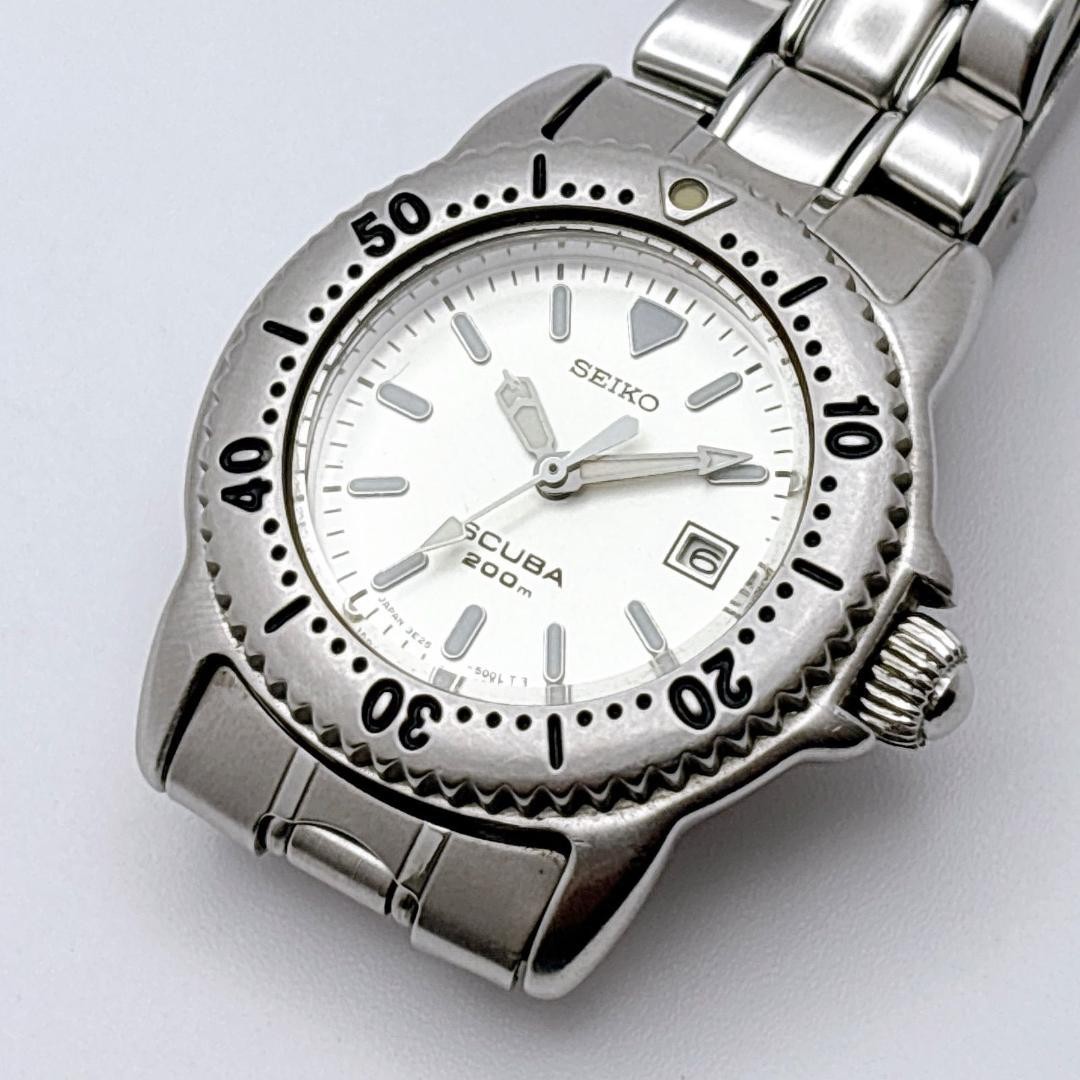 [Battery Replaced] SEIKO Scuba 200m Ladies Diver’s Watch 336