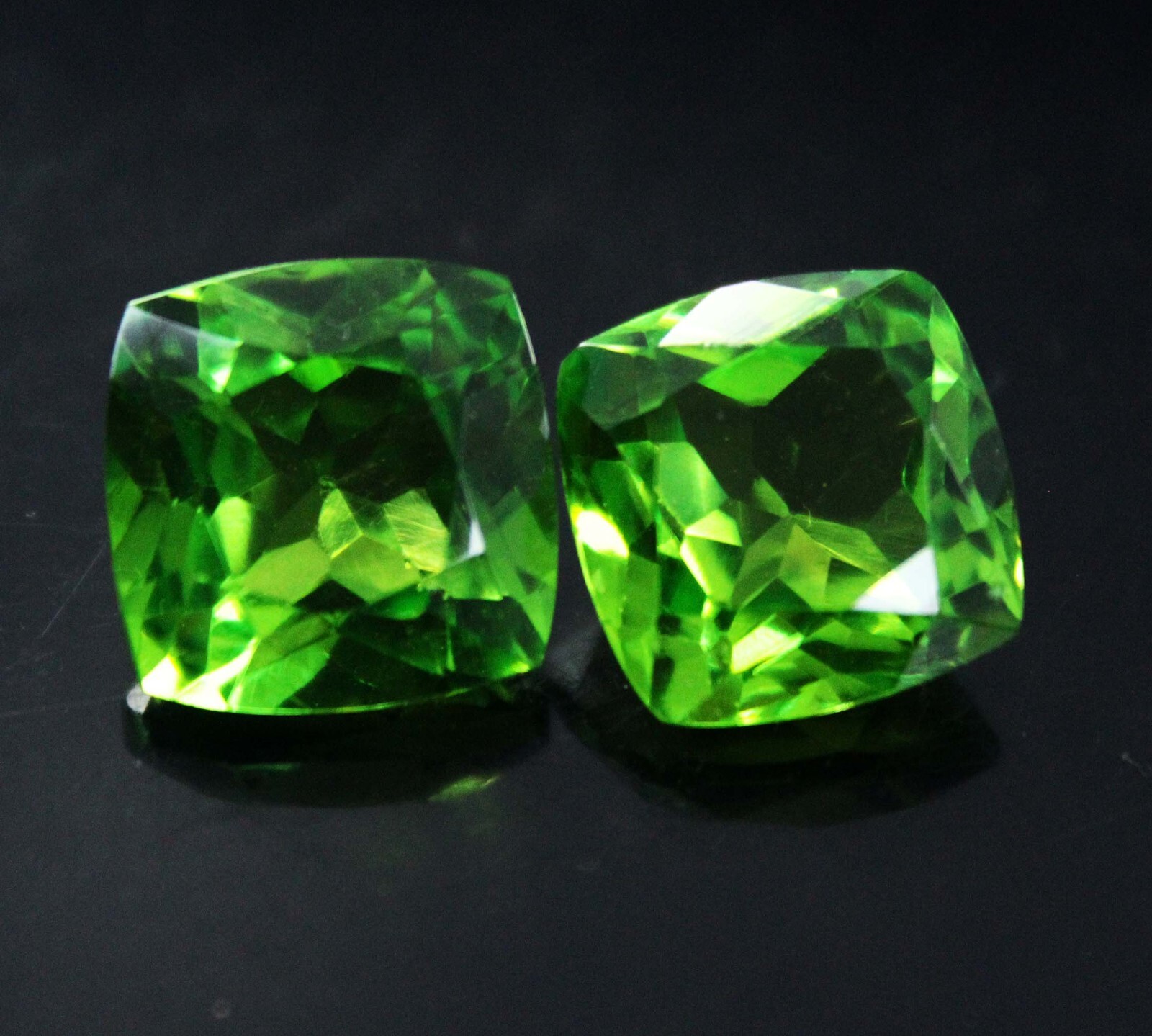 9.70 Ct Natural Green Peridot Cushion Shape CERTIFIED Rare Loose Gemstone