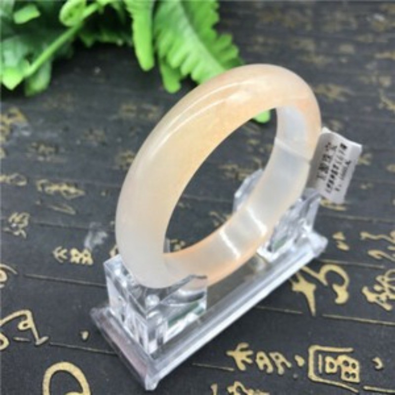 Fashion100% natural quartzite jade A ice floating green jade bracelet AAA