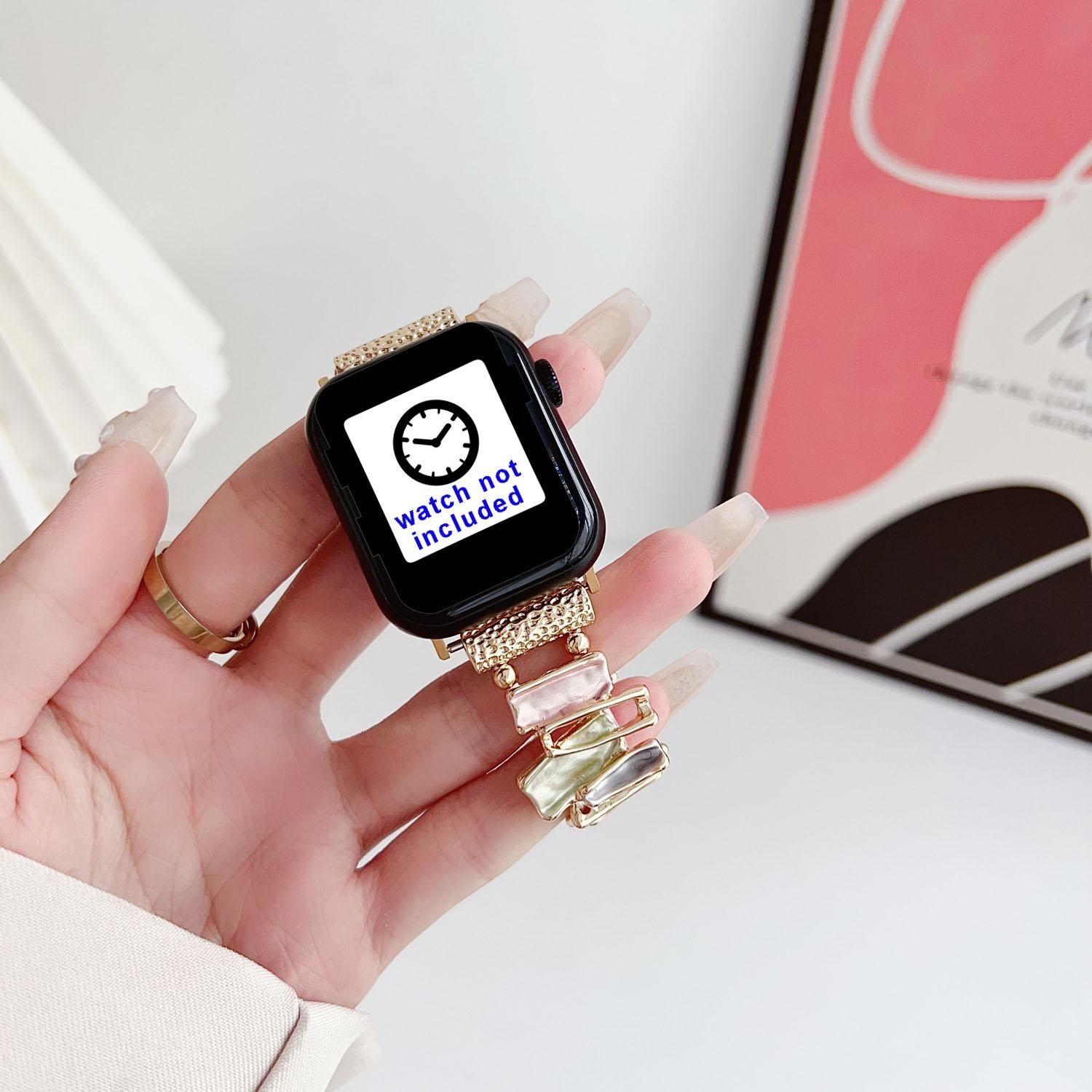 Jewelry Bangle Strap for Apple Watch Band 41 45 49mm Ultra 40 44mm 42mm Bracelet
