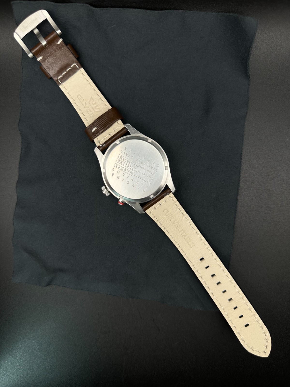 Glycine Airpilot Dual Time GMT 44mm Swiss Made Flieger Men’s Quartz Watch GL0366