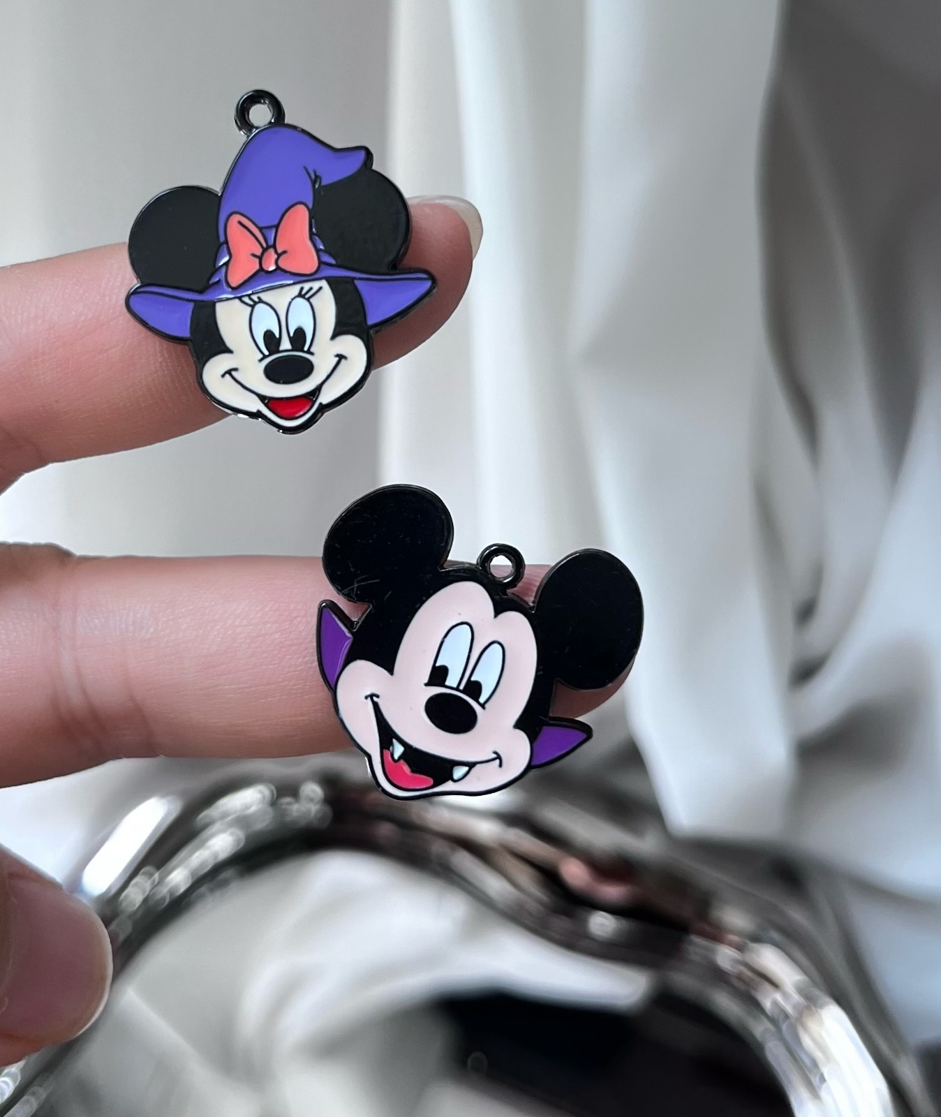 40Pcs mickey mix Halloween Charm bracelet necklace Pendants DIY Jewelry Making