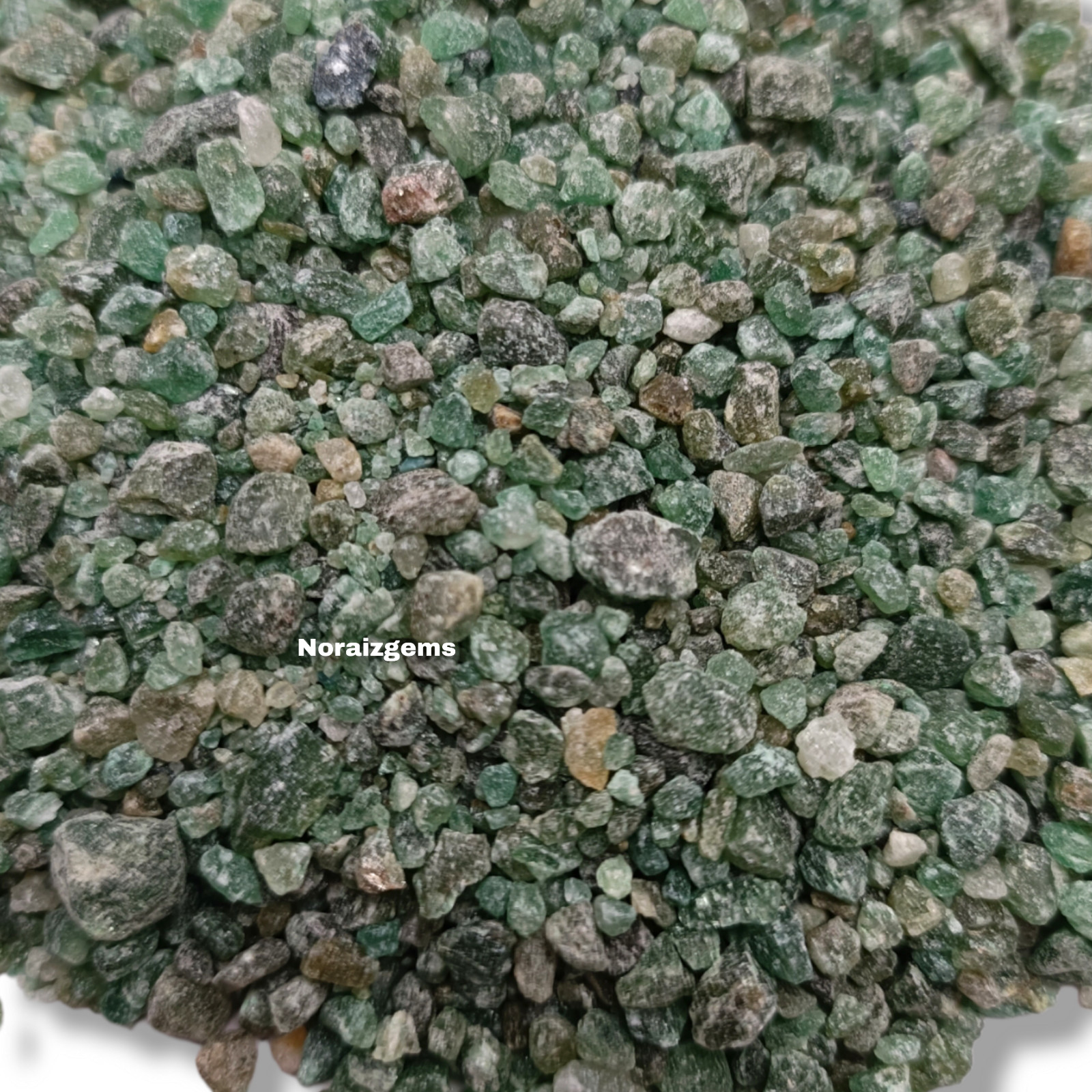 Crushed Green Jade Gemstone Coarse Stone Inlay Woodworking Stone Healing Powder