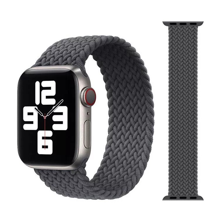 For Apple Iwatch Series 10 9 8 7 6 5 4 3 2 1 SE Nylon Braided Solo Loop Strap US
