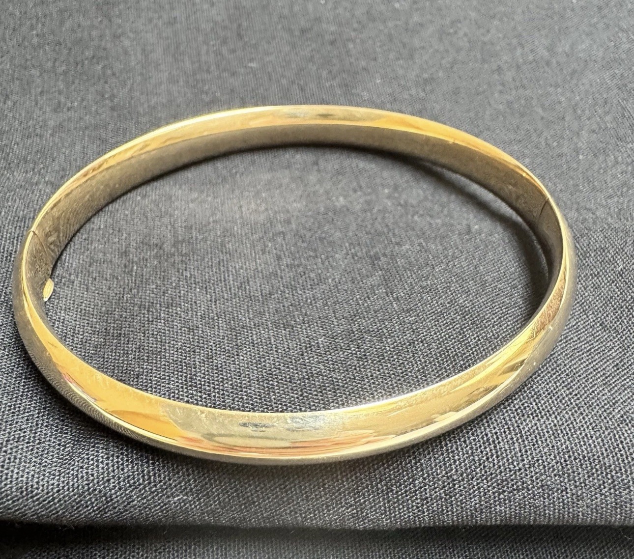EternaGold 14K Gold Hinged Bangle Bracelet EG Costa Rica 10g Large