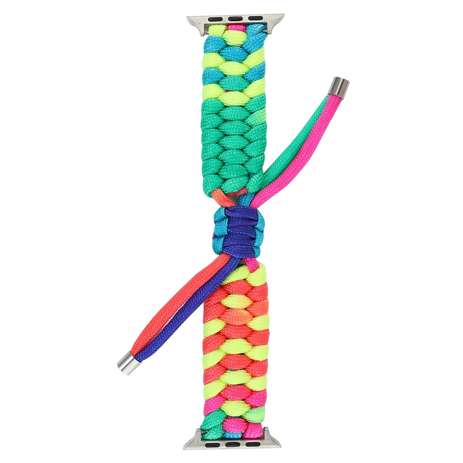 Nylon Braided Loop Strap iWatch Band For Apple Watch Series 6 SE 5 4 3 40mm 44mm