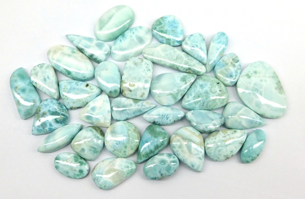 Top Quality Larimar Loose gemstones For Jewelry Making Wholesale Lot 71249