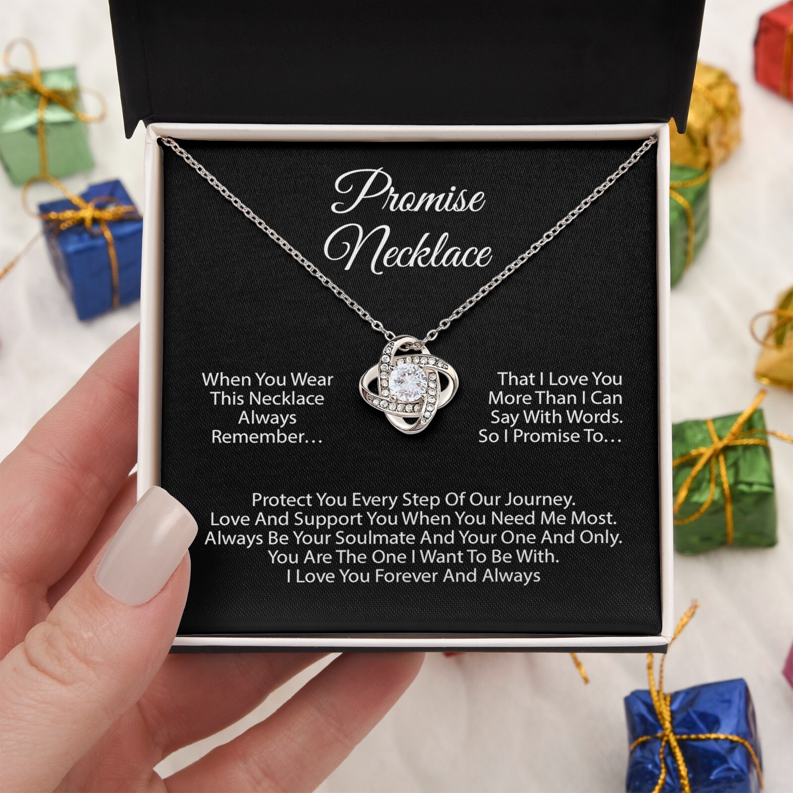 Promise Necklace For Soulmate, Valentine Gift, Birthday Gift, Anniversary Gift