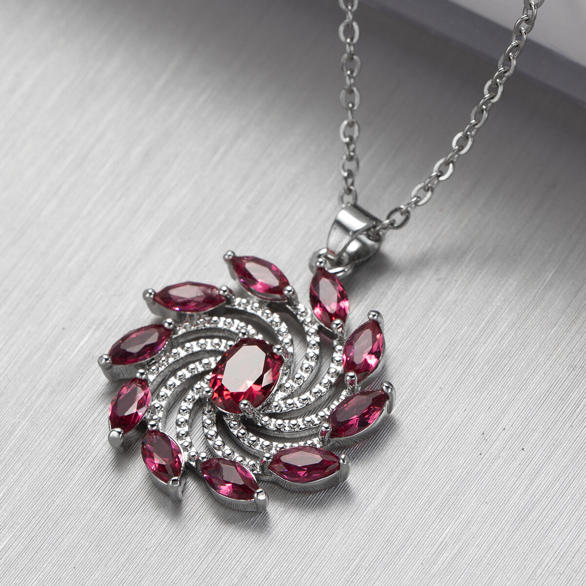 Hot Wheels Stainless Steel Necklace Jewelry Zircon Pendant Sweater Chain #10338