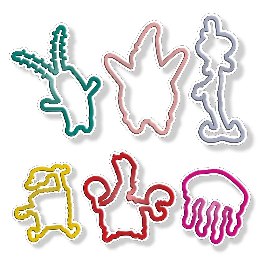 Sillybandz SpongeBob 24 Pack Shaped Silicone Bracelets NEW