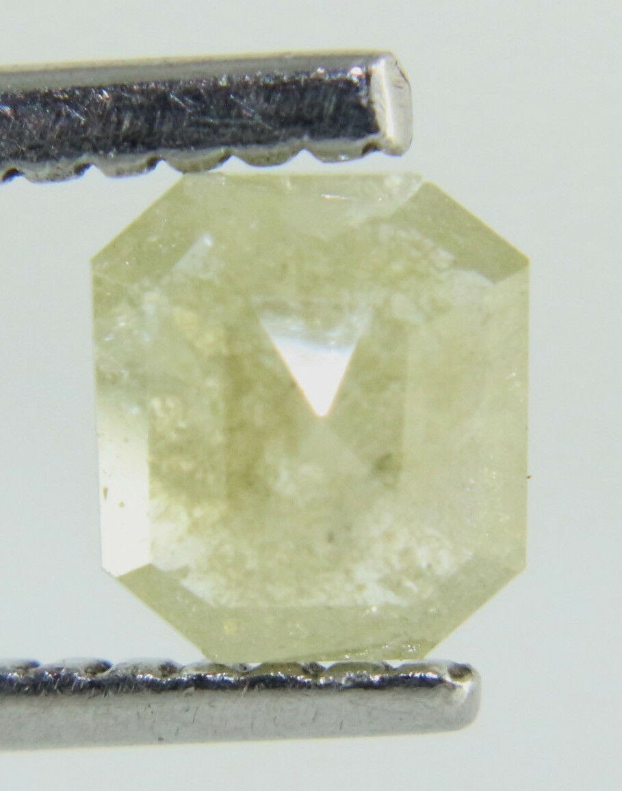 0.56cts Natural Beautiful Gray Color Radiant Rose Cut Diamond 5.36×4.85×2.20 MM