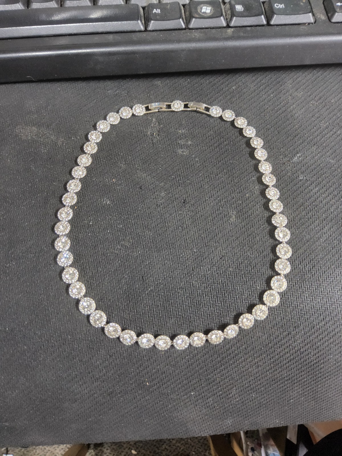 Swarovski Women’s Una Angelic Tennis Necklace Size 16 in