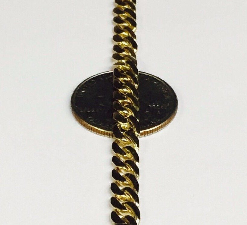 10k Yellow Gold 24″ Solid Miami Cuban Curb Link 6 mm 58 grams Chain/Necklace