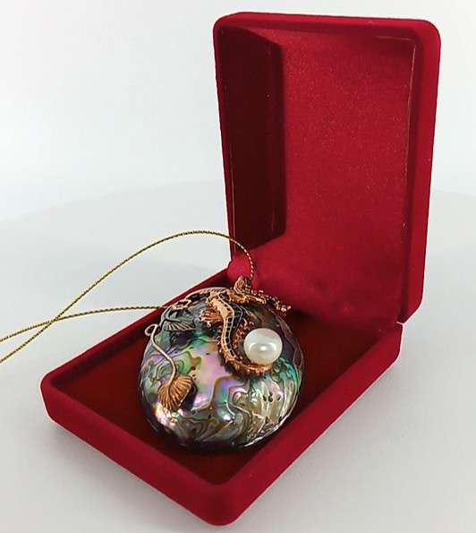 🔥🔥🔥Magnificent Mother of Pearl Seahorse Pendant in Silver & Rose Gold – UNIQUE