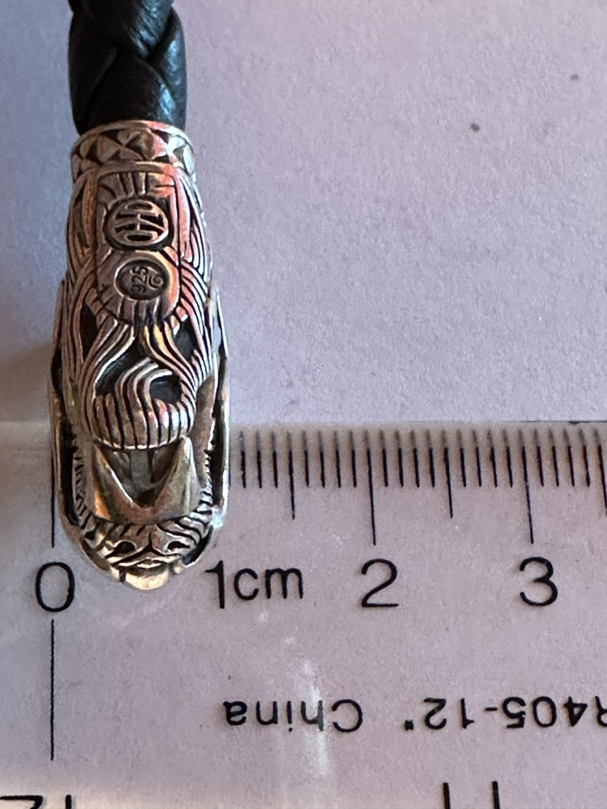 John Hardy Double Naga Black Leather & Sterling Bracelet #1 – 8 in, Barely Worn