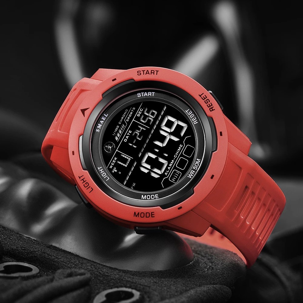 Men’s 50M Waterproof Sport Digital Military Smart Watch Gym Fitness Running Gift