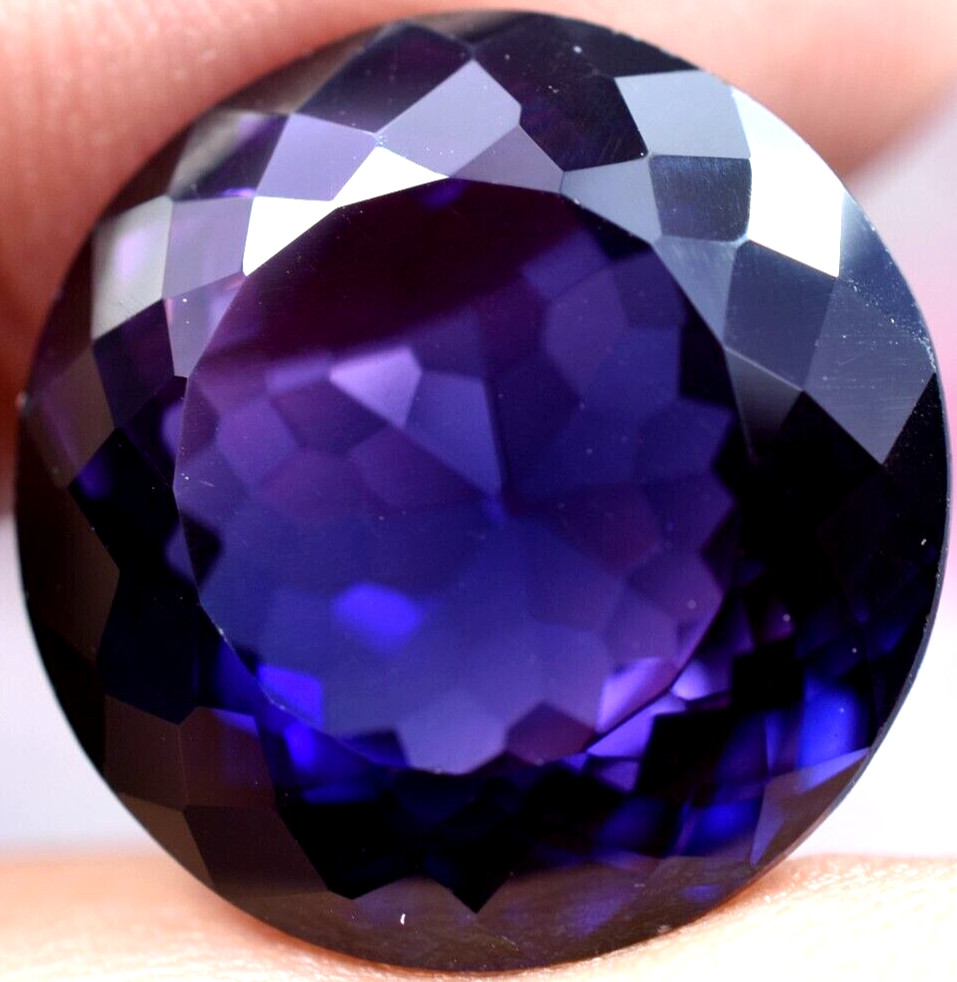 RARE Natural Purple-Blue Tanzanite 27.50 CT IF Certified Flawless Loose Gemstone