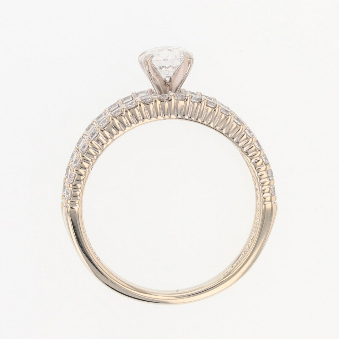 Gabriel & Co. .98ctw Diamond Split Shank Engagement Ring 14k White Gold Size 6.5