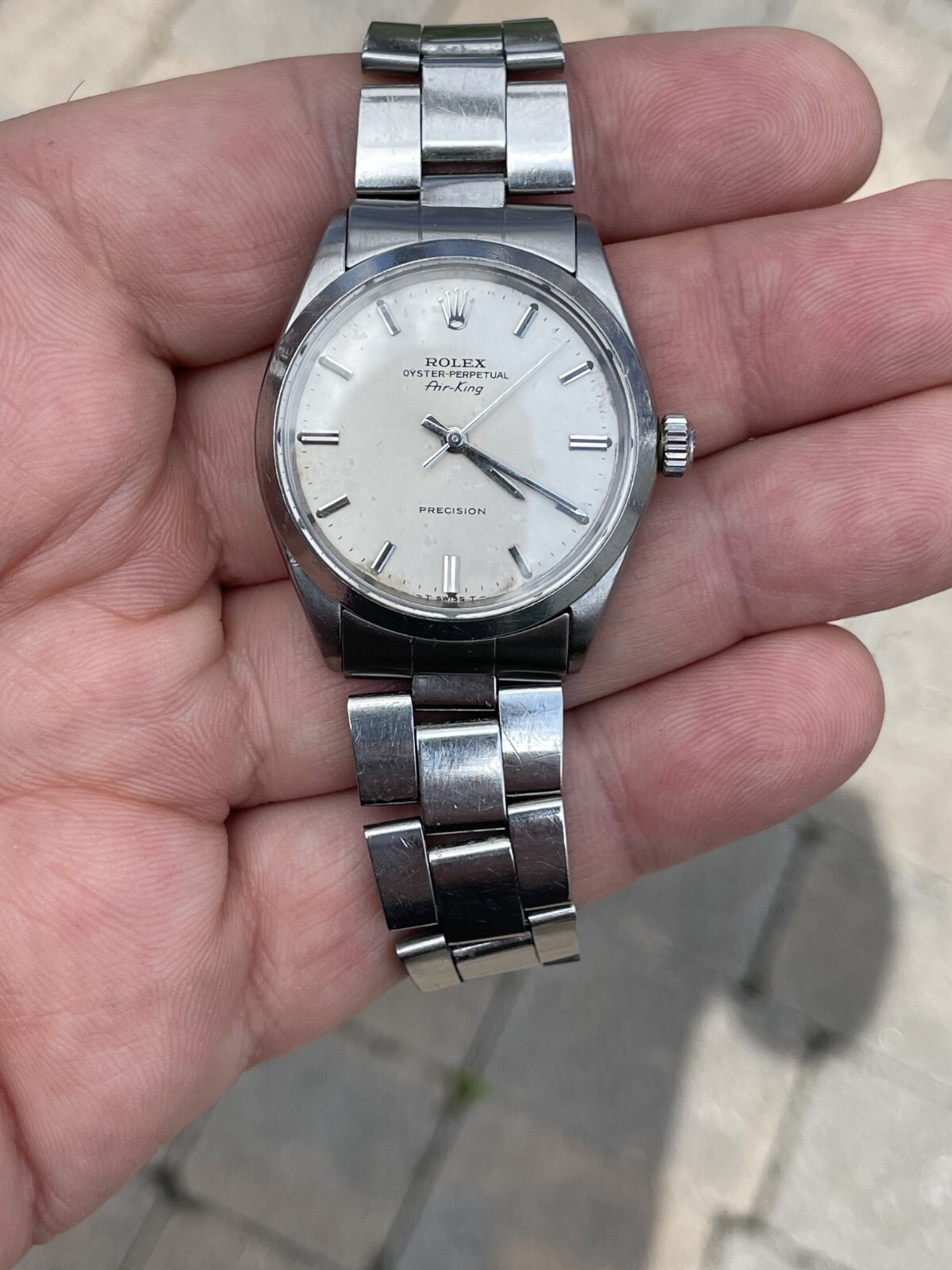 Rolex Air-King 5500 SS 34mm 1968 Oyster bracelet 7835