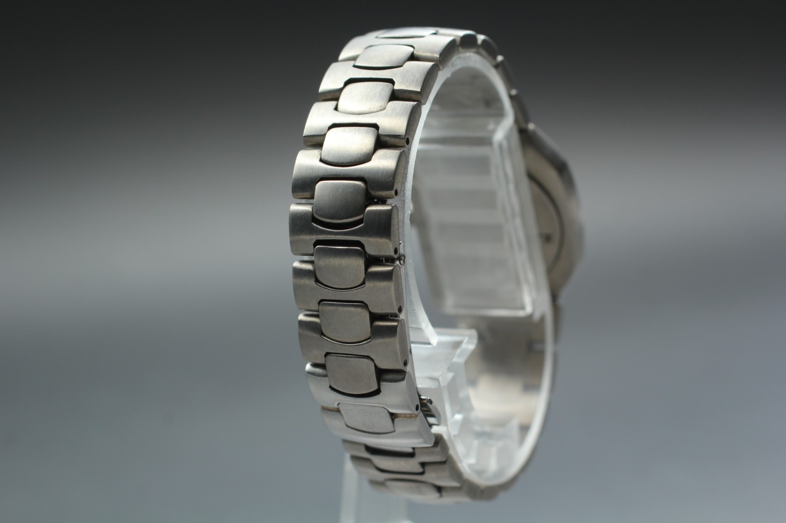Rare [Mint] OMEGA Seamaster Polaris Titanium Palladium 22mm Ladies Qz Watch U418