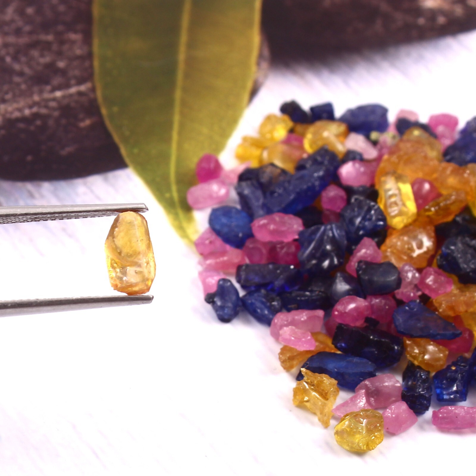 Natural Thailand Multi Mix Facet Grade Sapphire & Ruby Gemstone Rough Lot 200 Ct