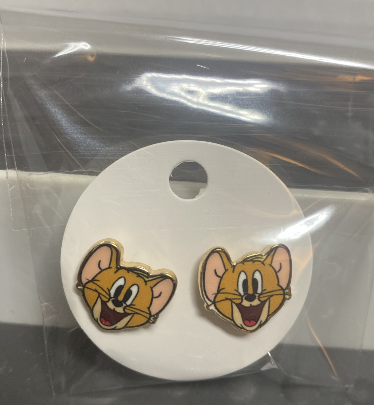 CARTOON NETWORK TOM & JERRY ENAMEL STUD JERRY EARRINGS