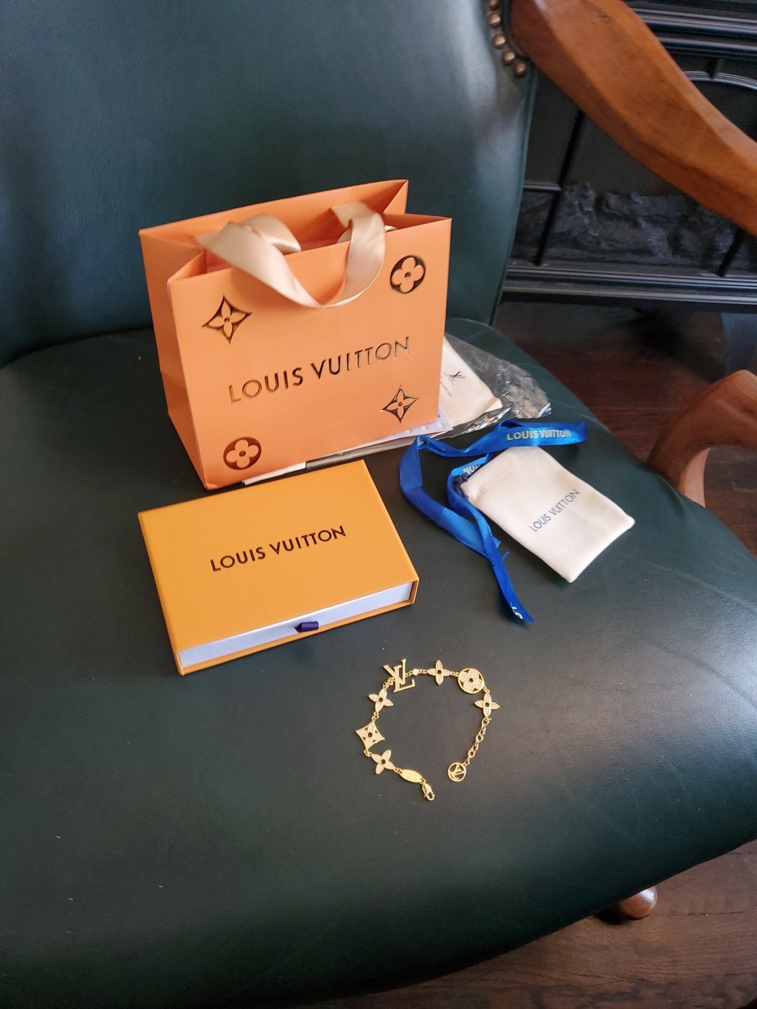LOUIS VUITTON Bracelet Monogram Colorful Charm Goregeous