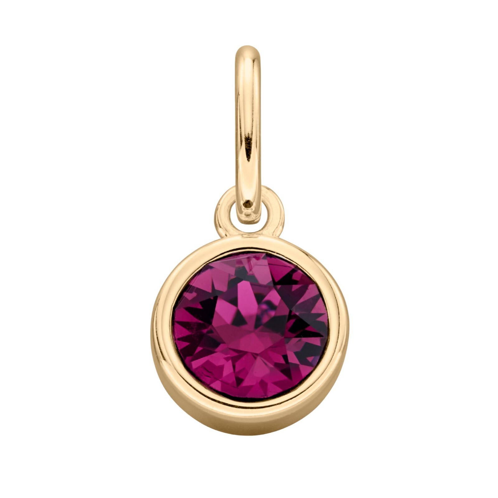 Crystal Birthstone Pendant 9ct Yellow Gold Plated Hallmarked All Months