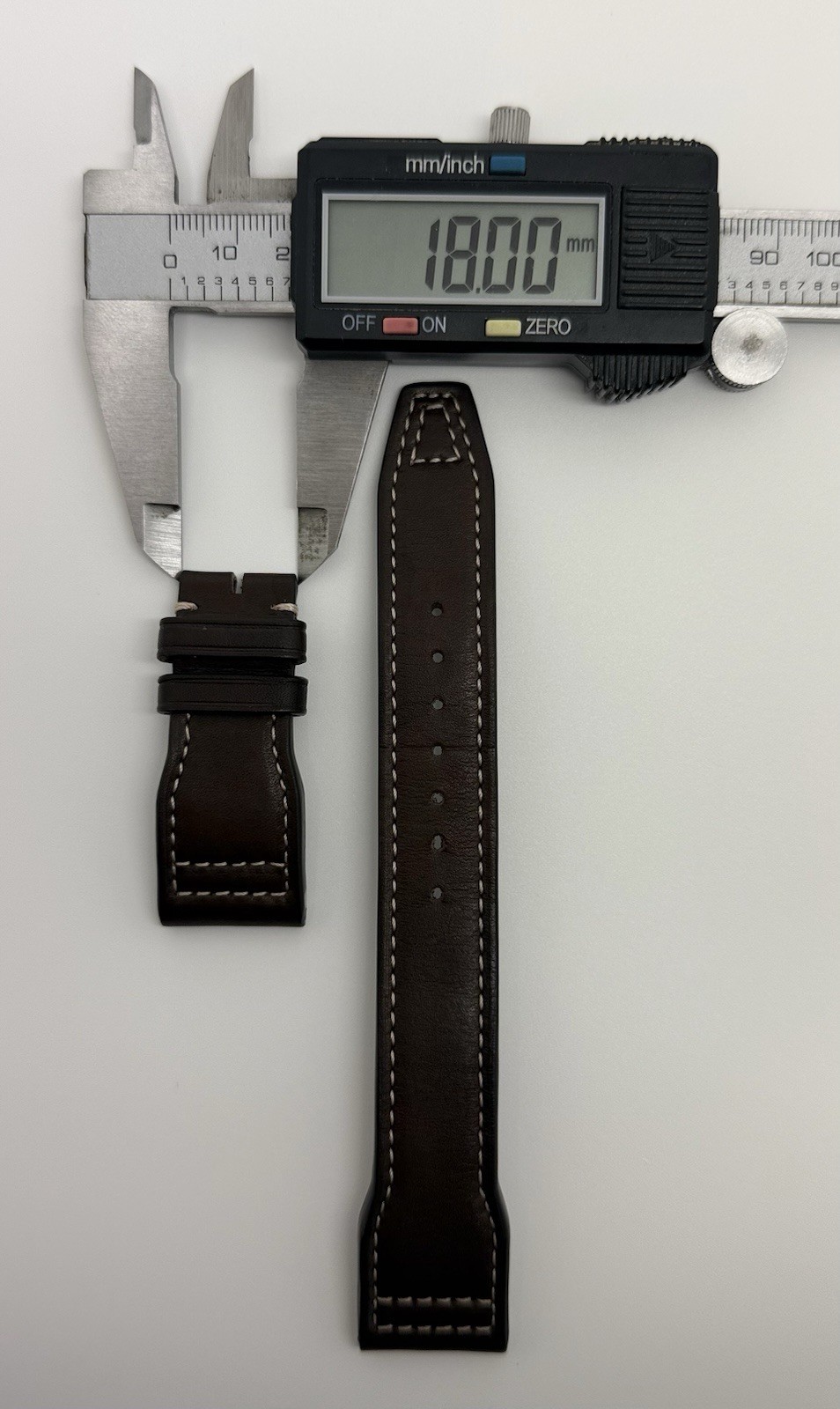 IWC 22mm x 18mm Brown Calfskin Leather Watch Strap Band A53023 Authentic OEM