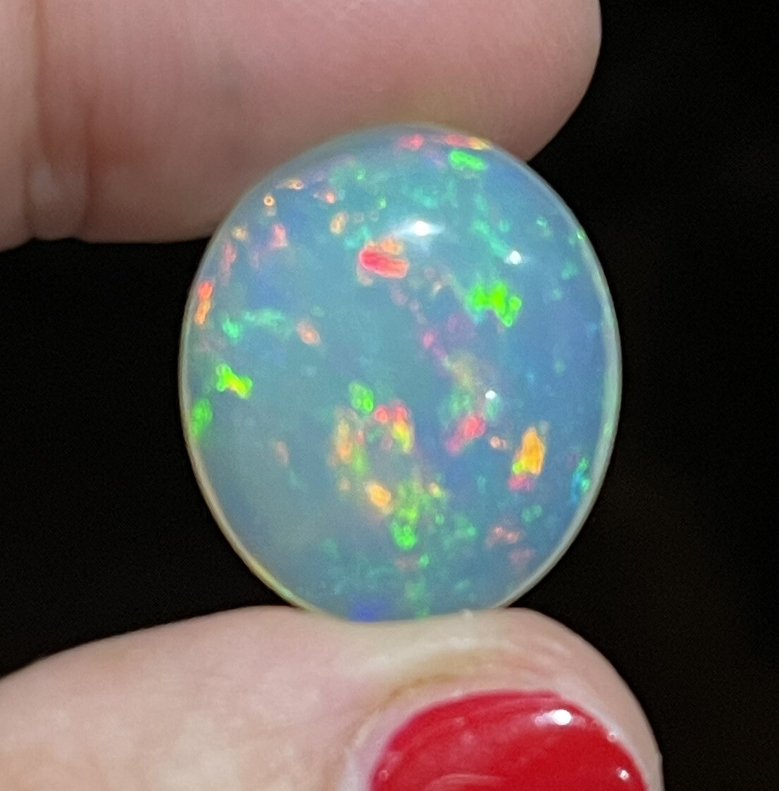 13.3ct 20.4×17.4×8.7mm Huge Clear Sparkling Oval Welo Opal Gemstone Loose Gem