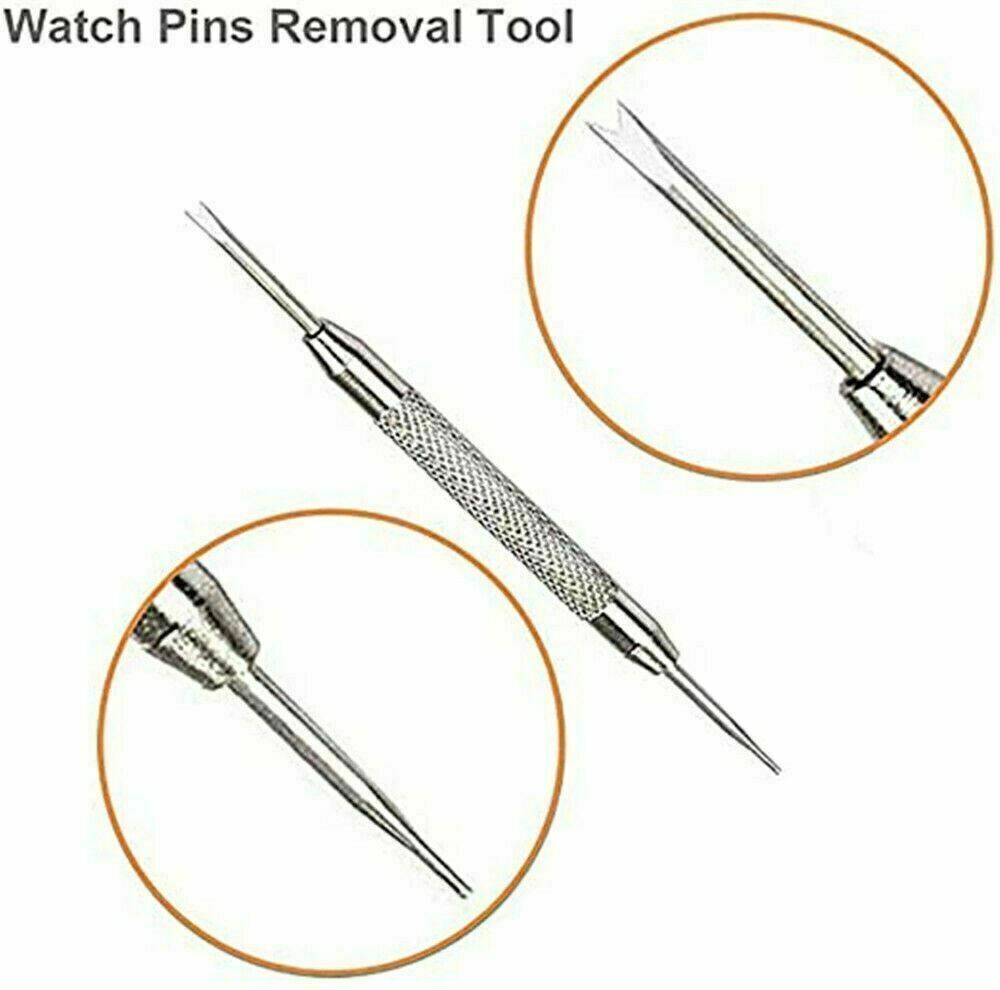 360pcs Watchmaker Watch Band Spring Bars Strap Link Pins Steel Repair Remove Kit