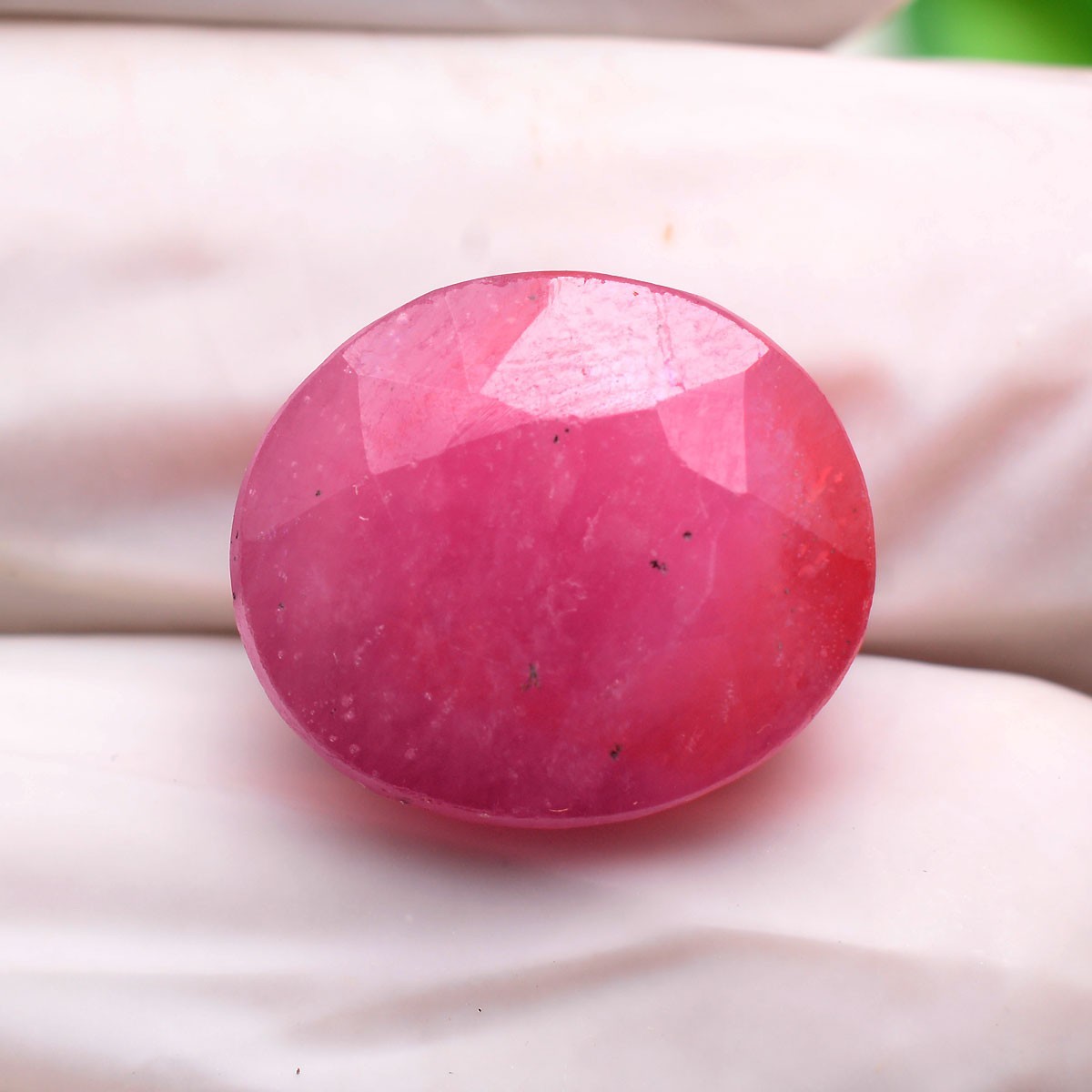 19.50 Cts Natural Mozambique Ruby 14.91mmx12.88mm Oval Cut Huge Loose Gemstone